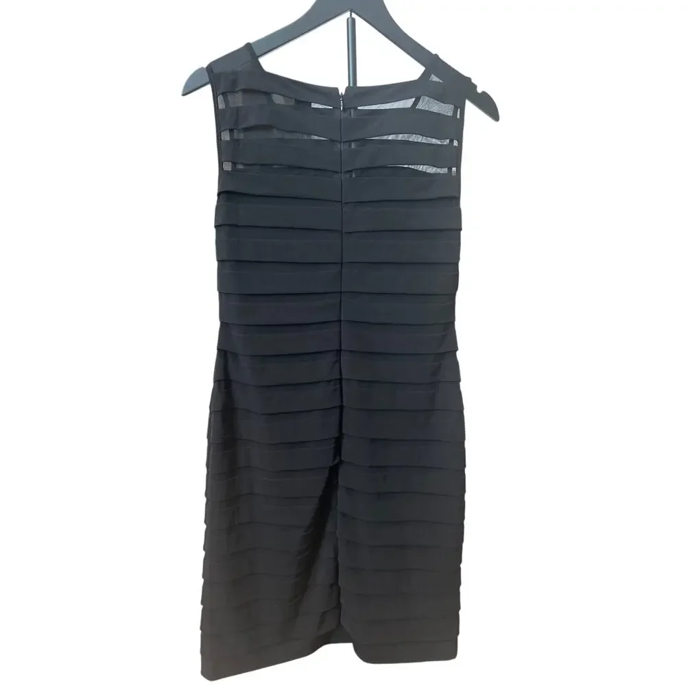 Ann Taylor Women Size 6 Black Dress Sleeveless Lined Sophisticated NEW - Picture 3 of 7